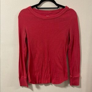 Women's Pink Gap Long Sleeve Top